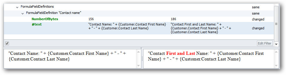 R-Tag Formula Differences